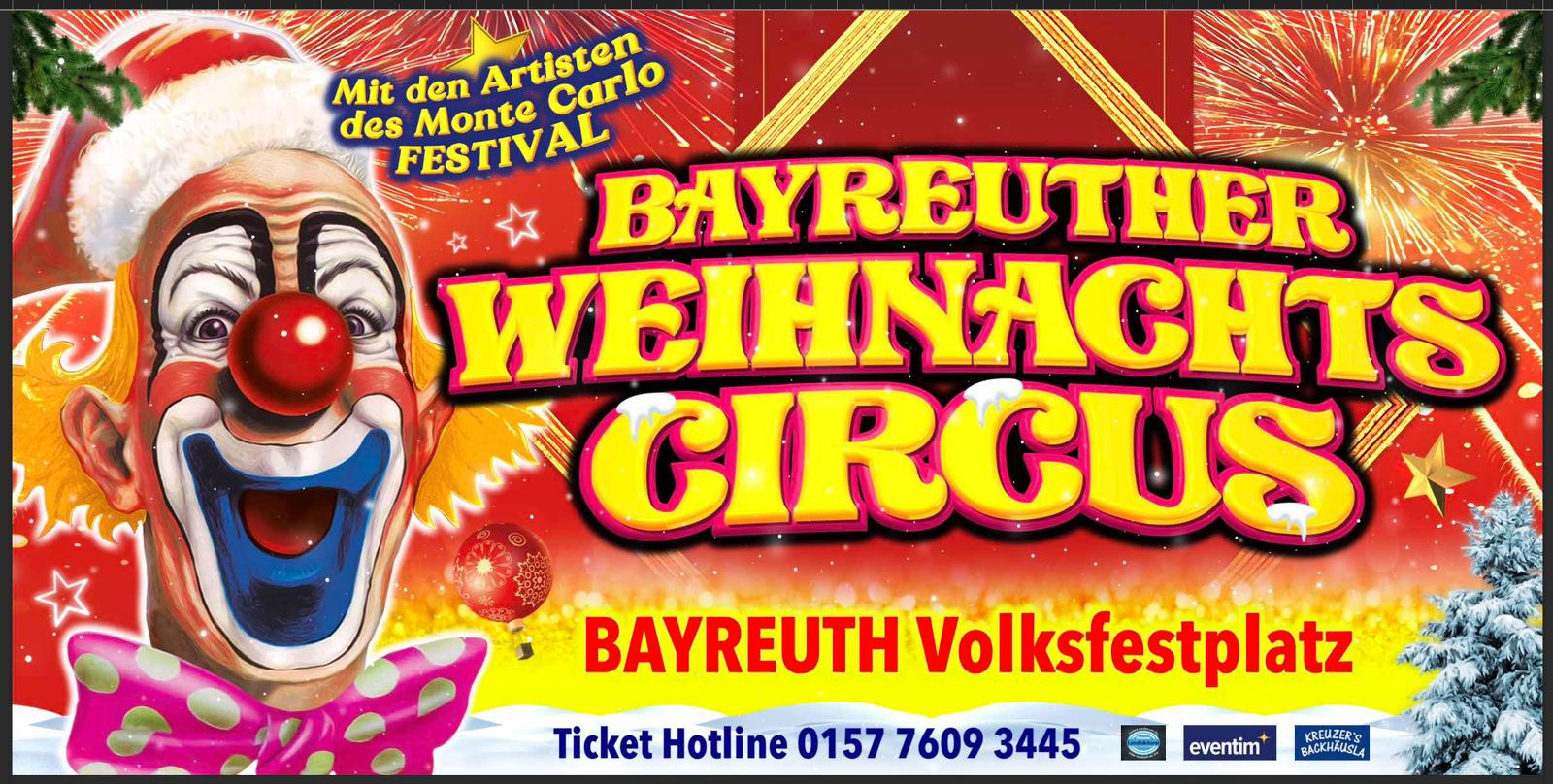 Weihnachtscircus Bayreuth Banner